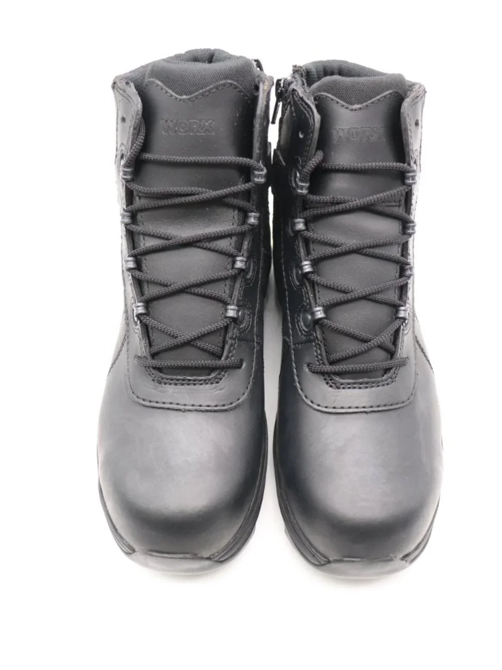 NWOB Worx By Red Wing 5629 Men's 8 M Safety Toe Work Black Leather Boots